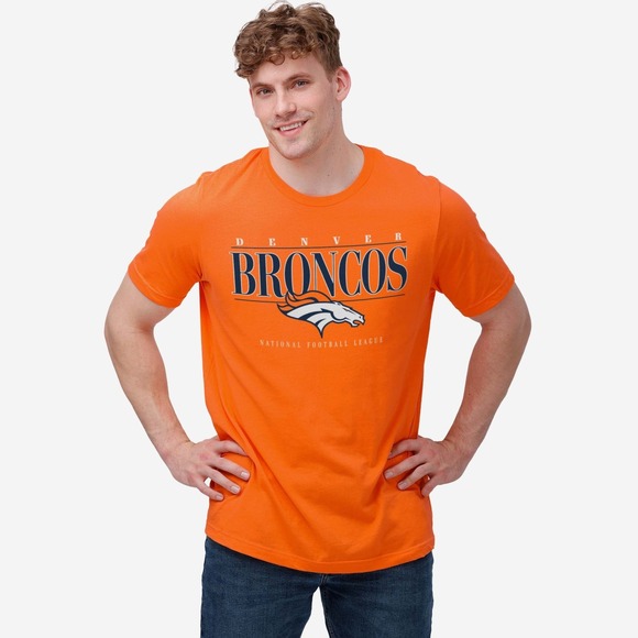 Tops - Denver Broncos Signature Bar T-Shirt FOCO